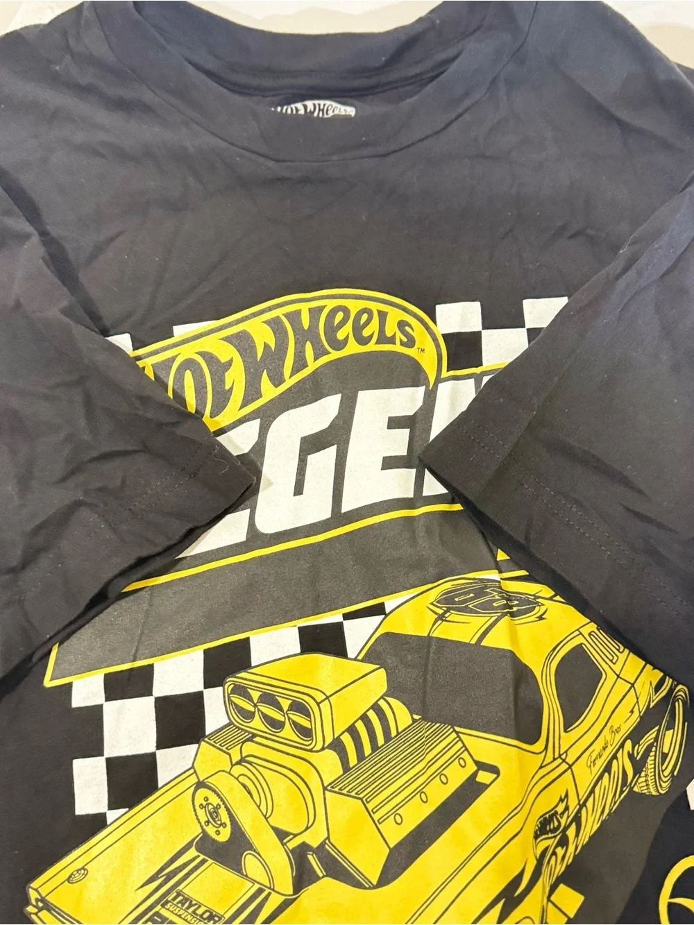Hot Wheels Legends‎ Tour 2025 Black Short Sleeve Graphic Tee